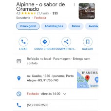 Cliente - Alpinne - o sabor de Gramado - Porto Alegre - RS 